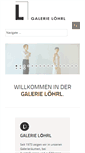 Mobile Screenshot of galerieloehrl.de